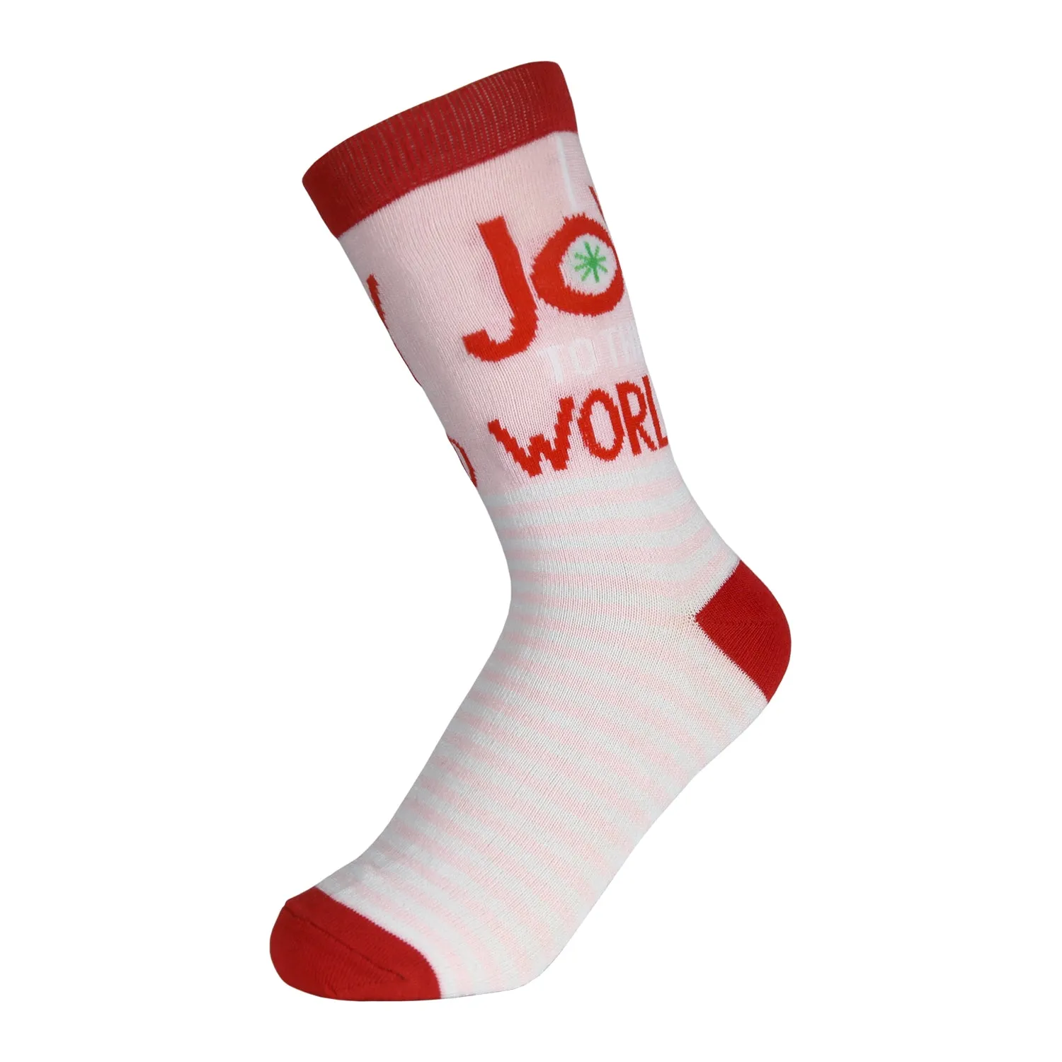 12 Pairs of Women's Christmas Fun Printed Colorful Crew Holiday Socks (Sock Size 9-11)