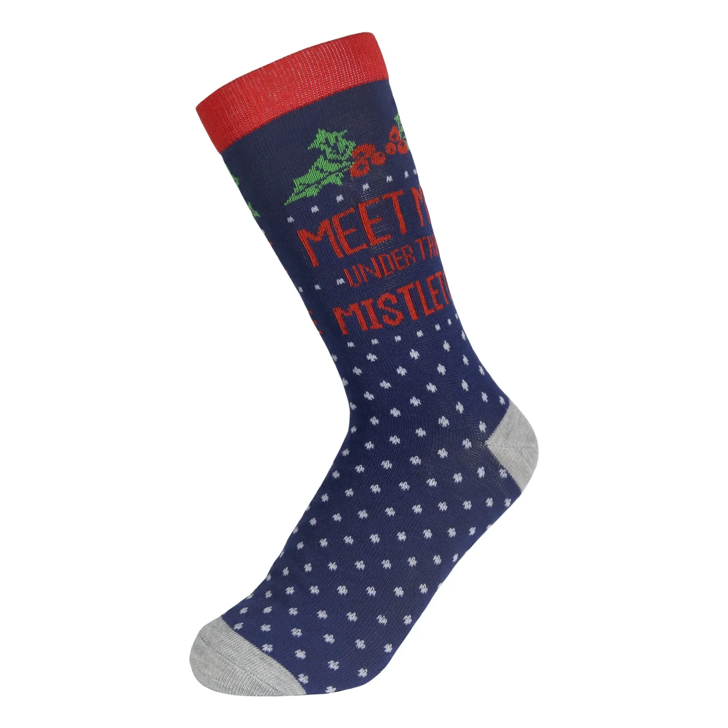 12 Pairs of Women's Christmas Fun Printed Colorful Crew Holiday Socks (Sock Size 9-11)