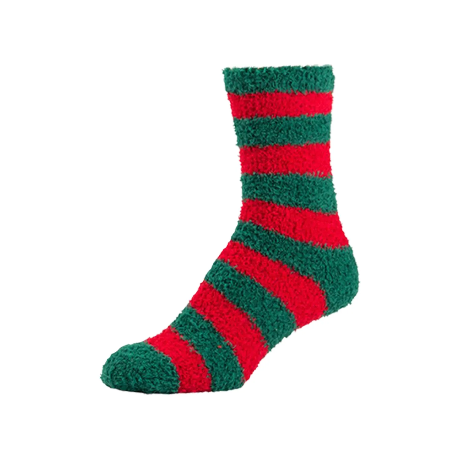 12 Pairs of Women's Christmas Fuzzy Plush Soft Slipper Socks, Fluffy Warm Winter Xmas Cozy Socks (Fits Size 6-10))