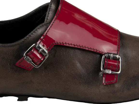 2505 Eveet Shoes-Brown/Red