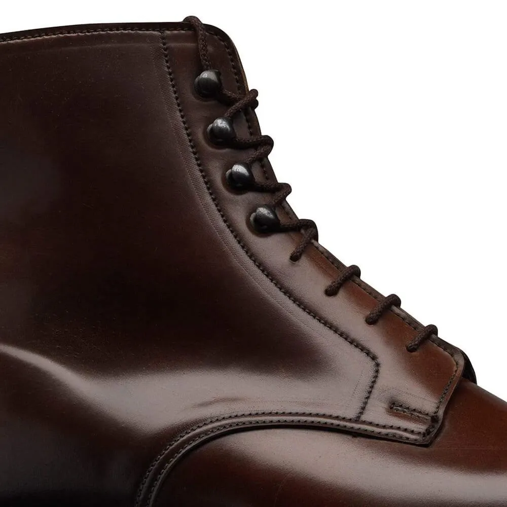 7 CM/2.76 Inches CMR CHAMARIPA Men's Dark Brown Shell Cordovan Height Increasing Derby Boots