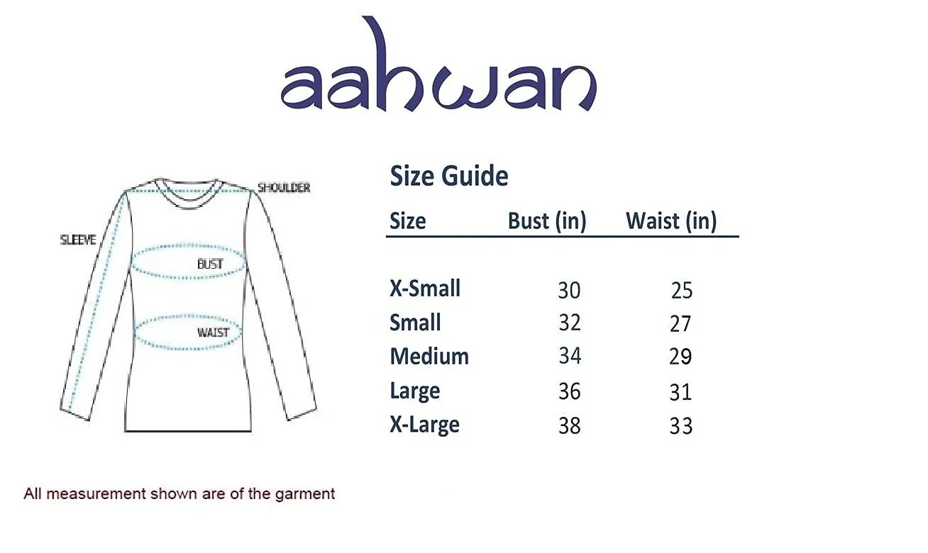 Aahwan Black Solid Full Sleeve Crop Top for Women's & Girls' (159-Black-L)