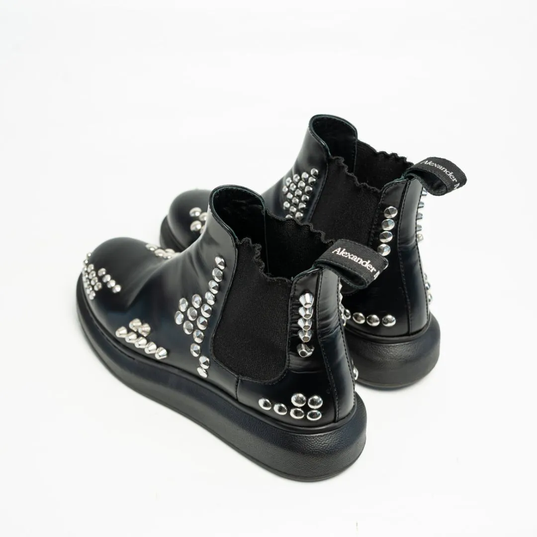 Alexander Mcqueen Studded Black Boots, 37