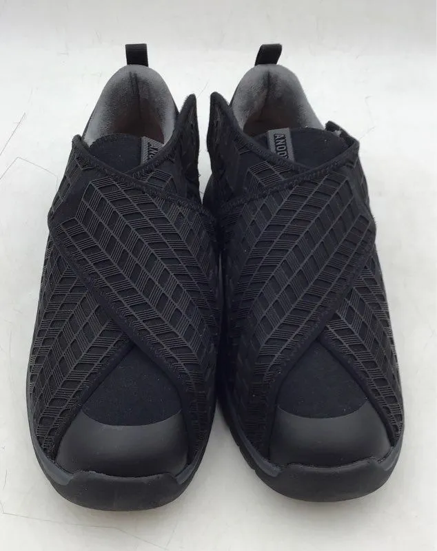 Anodyne Men's 84 Black Slip-On Sport Double Depth Stretch Shoes - Size 11.5W