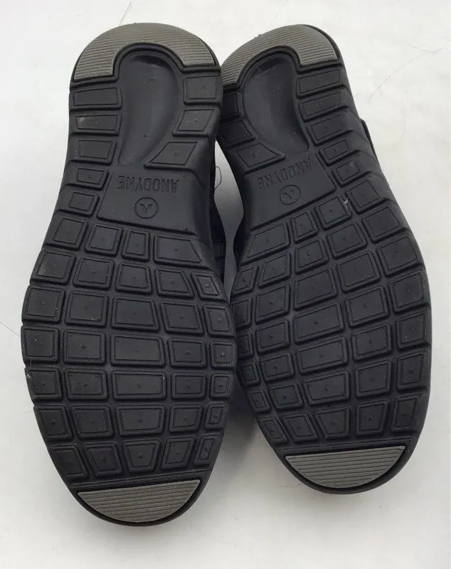 Anodyne Men's 84 Black Slip-On Sport Double Depth Stretch Shoes - Size 11.5W