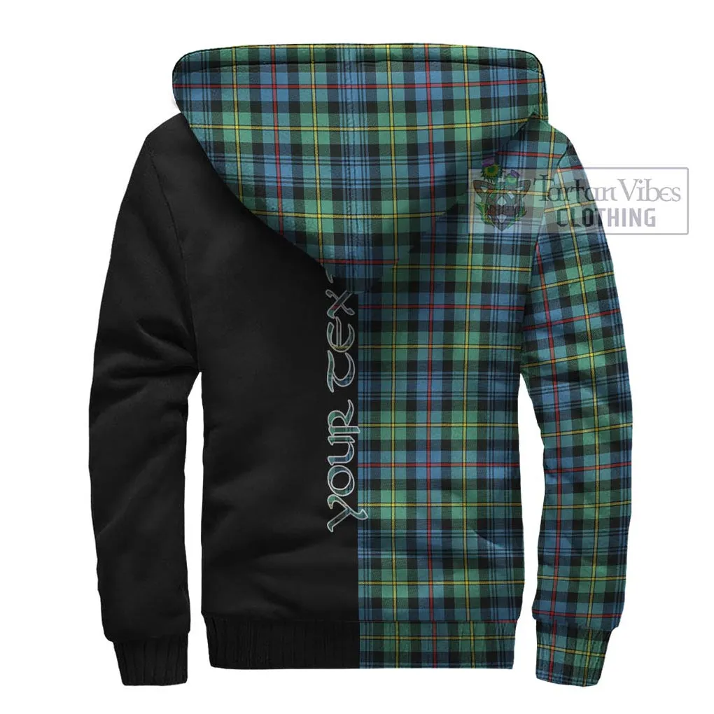 Bailey Ancient Tartan Sherpa Hoodie with Family Crest and Half Of Me Style