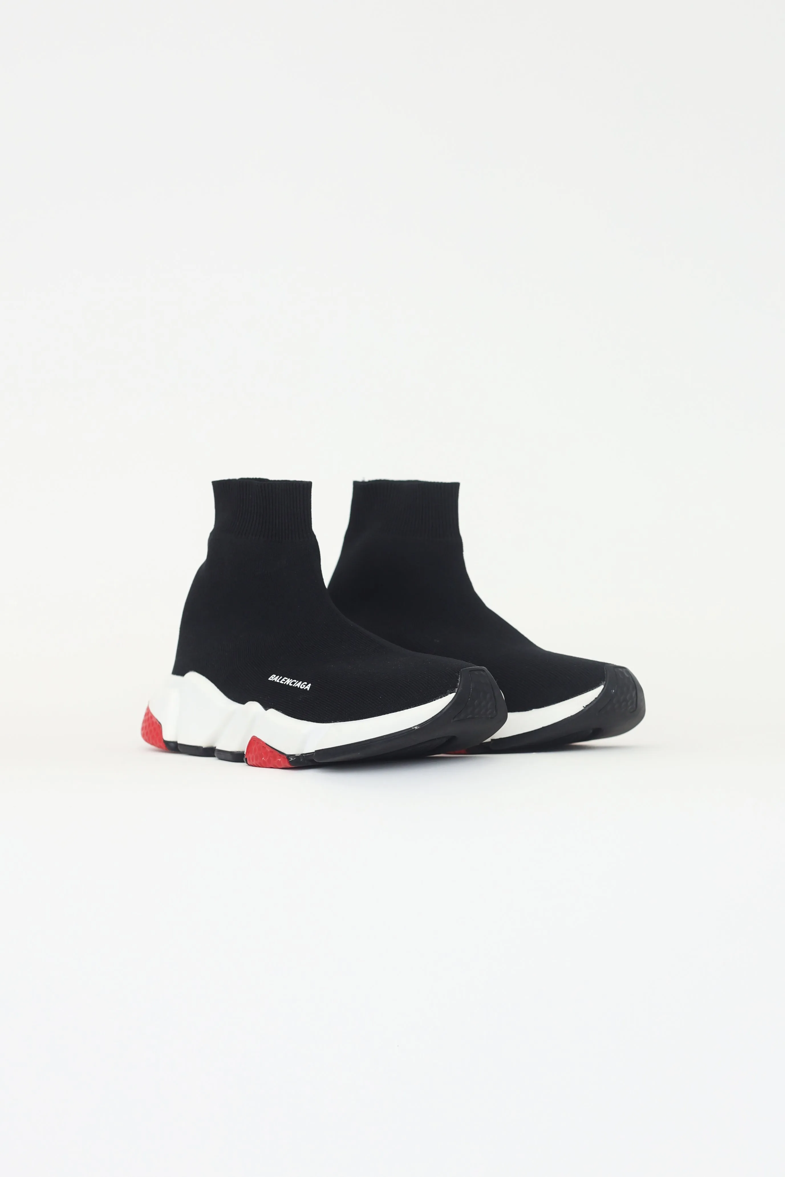 Black Knit Speed Trainers