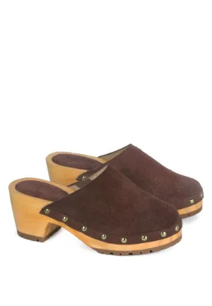 CEDRUS FINE Suede Studded Clog