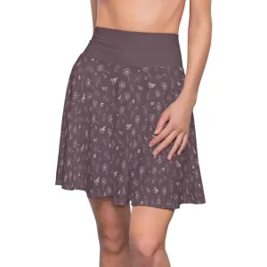 Dandelions on Mauve Womens Skater Skirt