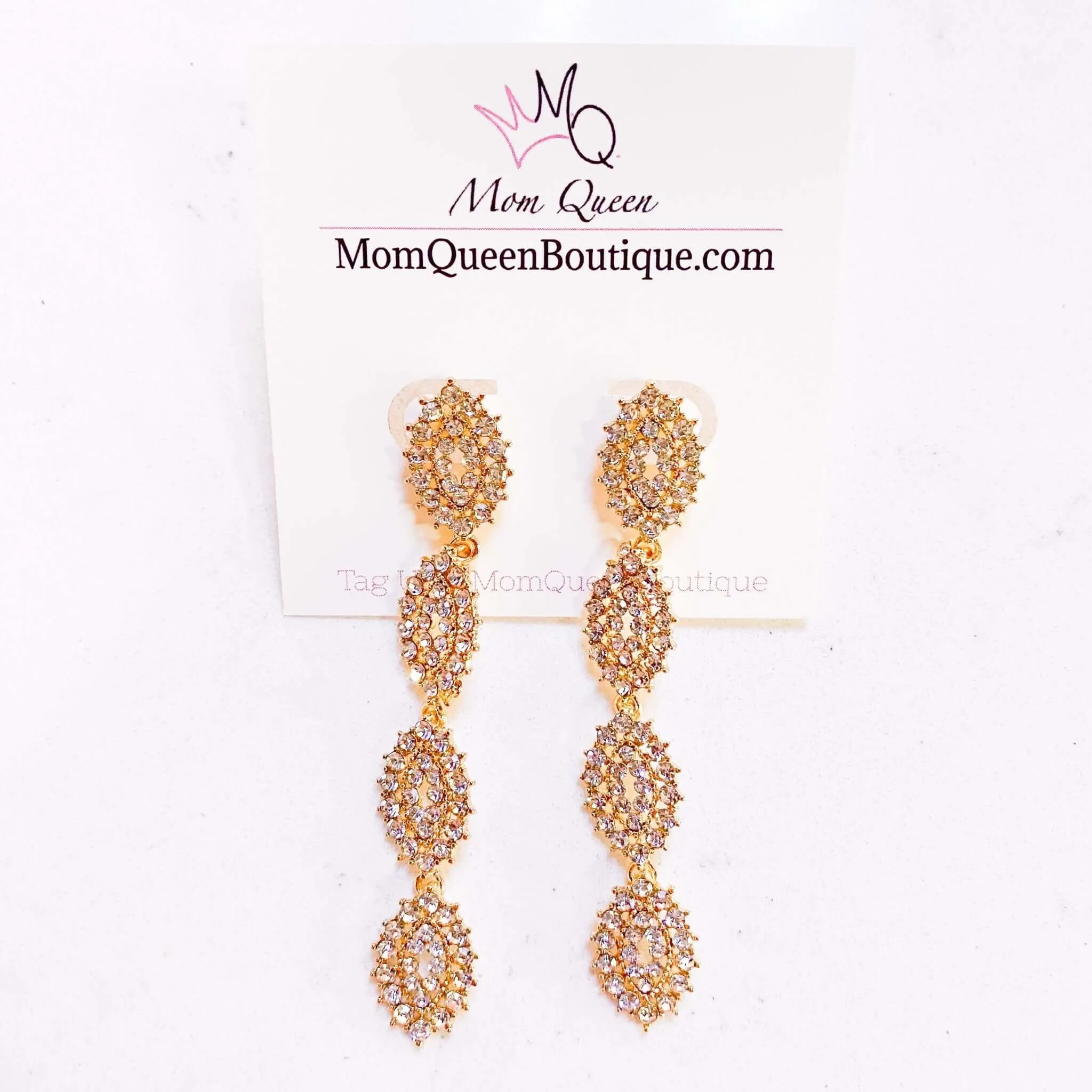 Diamond Stone Earrings
