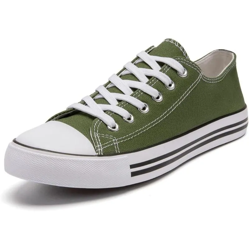 Essential Canvas Lace Up Trainers For Men