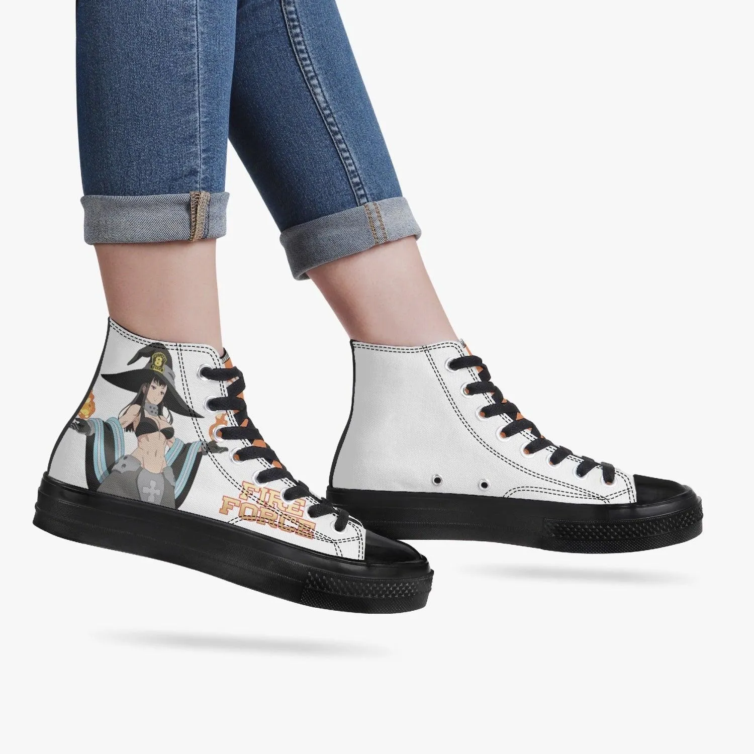 Fire Force Maki Oze A-Star High Anime Shoes