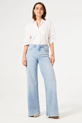 Garcia Celia 249 Light Wash Wide Jeans