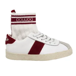 Ginnica White and Red Sneakers