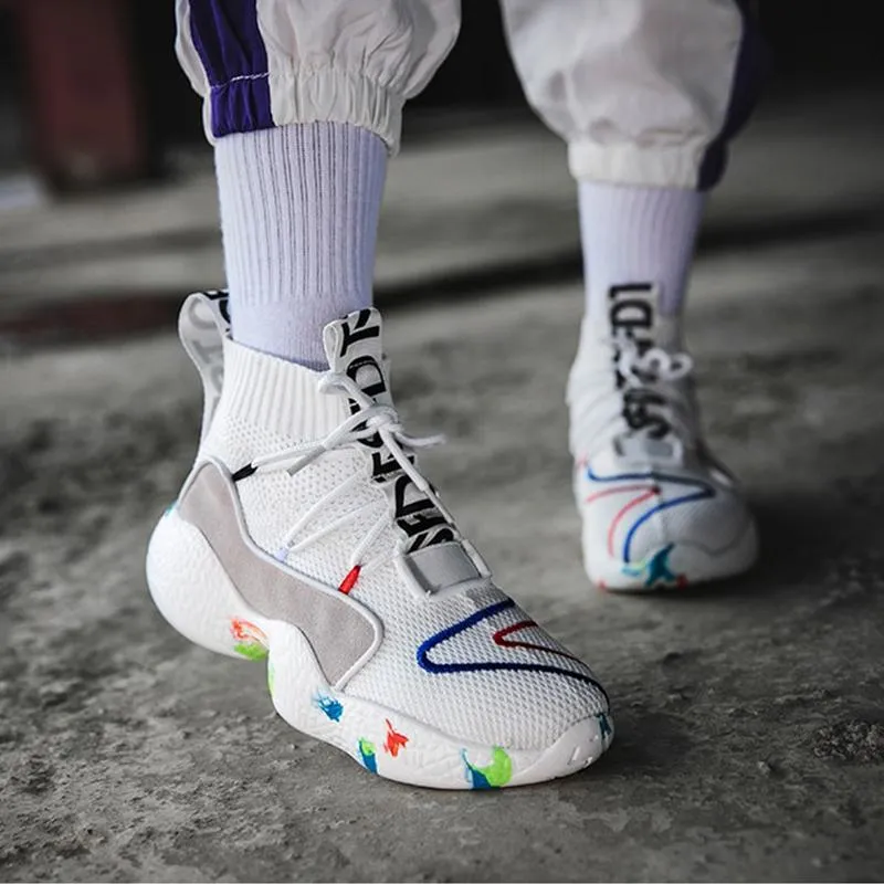 HOROLOGIUM Mesh Sneakers - White