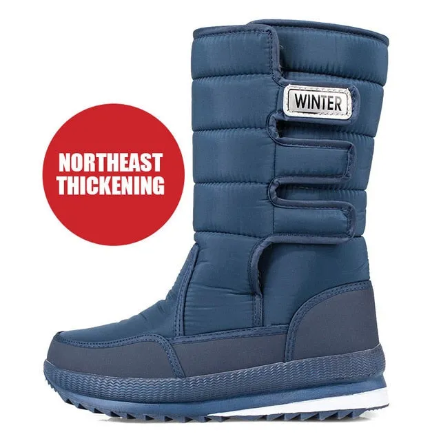 Large Size Winter Men's Boots – Warm Plush Ankle Boots, Sweat-Wicking High-Top Snow Boots, Outdoor Sneakers for Men