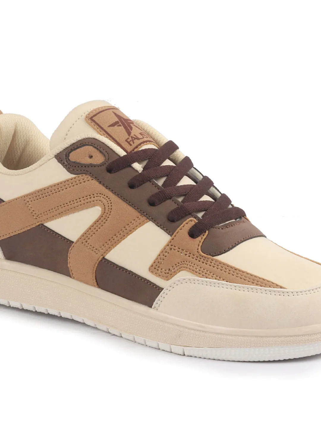 Men Colorblocked Lace-Up Sneakers Classic Casual Shoe Soft Cushioned Insole Low Top Sneaker Shoes