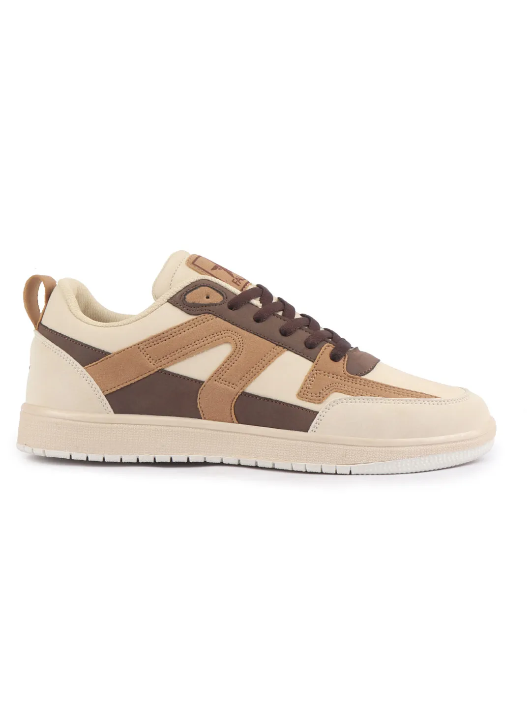 Men Colorblocked Lace-Up Sneakers Classic Casual Shoe Soft Cushioned Insole Low Top Sneaker Shoes