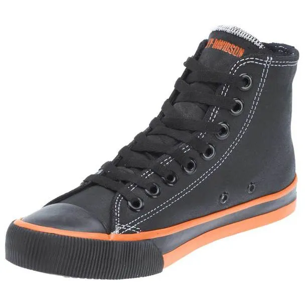 Men's Nathan Black Leather Hi-Top Sneakers D93816