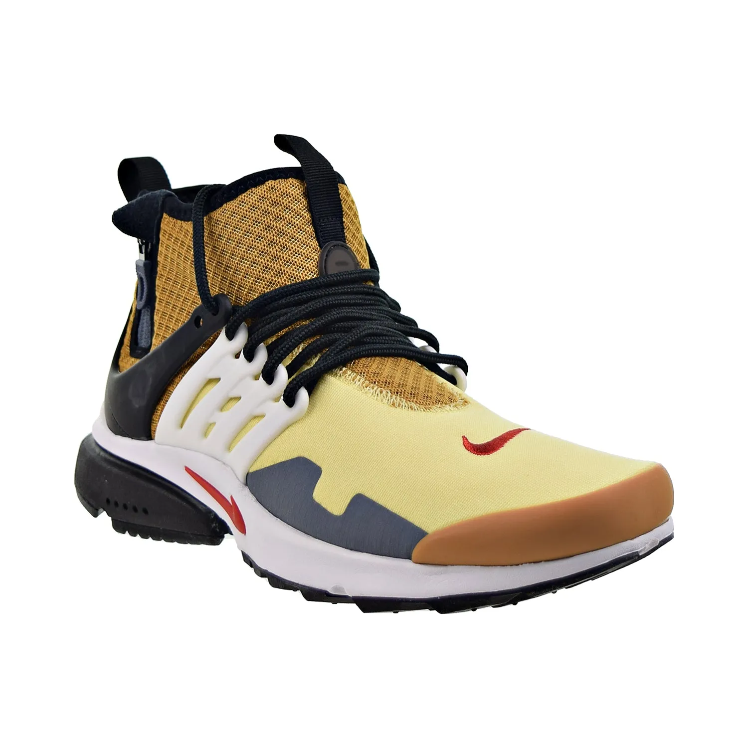 Nike Air Presto Mid Utility Men's Shoes Bicycle Yellow-Wheat-Team Best Grey