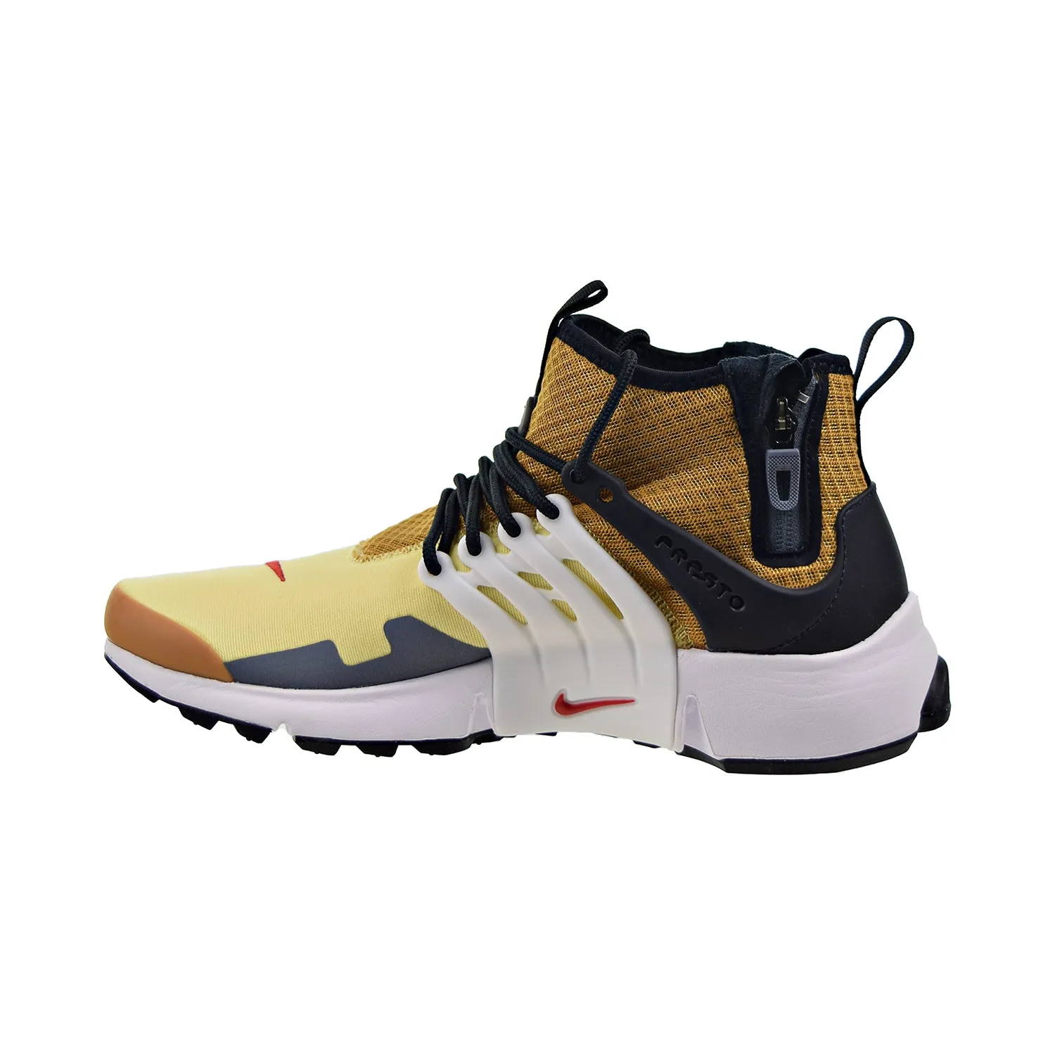 Nike Air Presto Mid Utility Men's Shoes Bicycle Yellow-Wheat-Team Best Grey