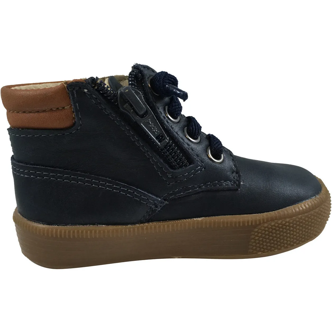 Old Soles Boy's & Girl's Rover Navy High Top Lace Up Sneaker Shoe