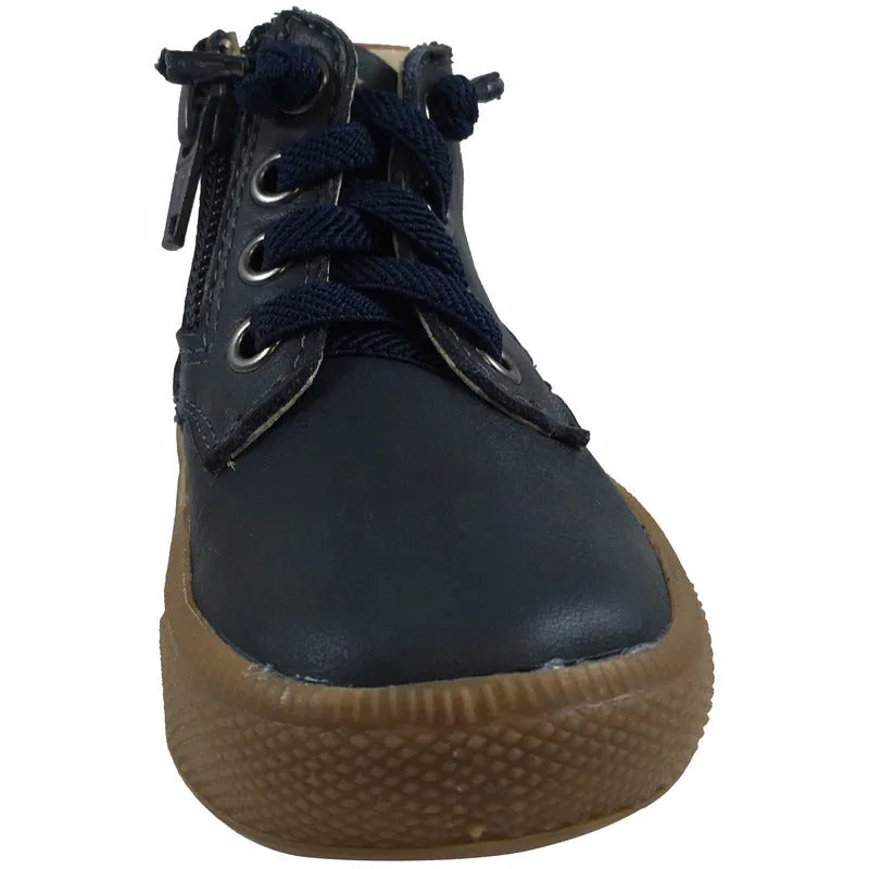 Old Soles Boy's & Girl's Rover Navy High Top Lace Up Sneaker Shoe