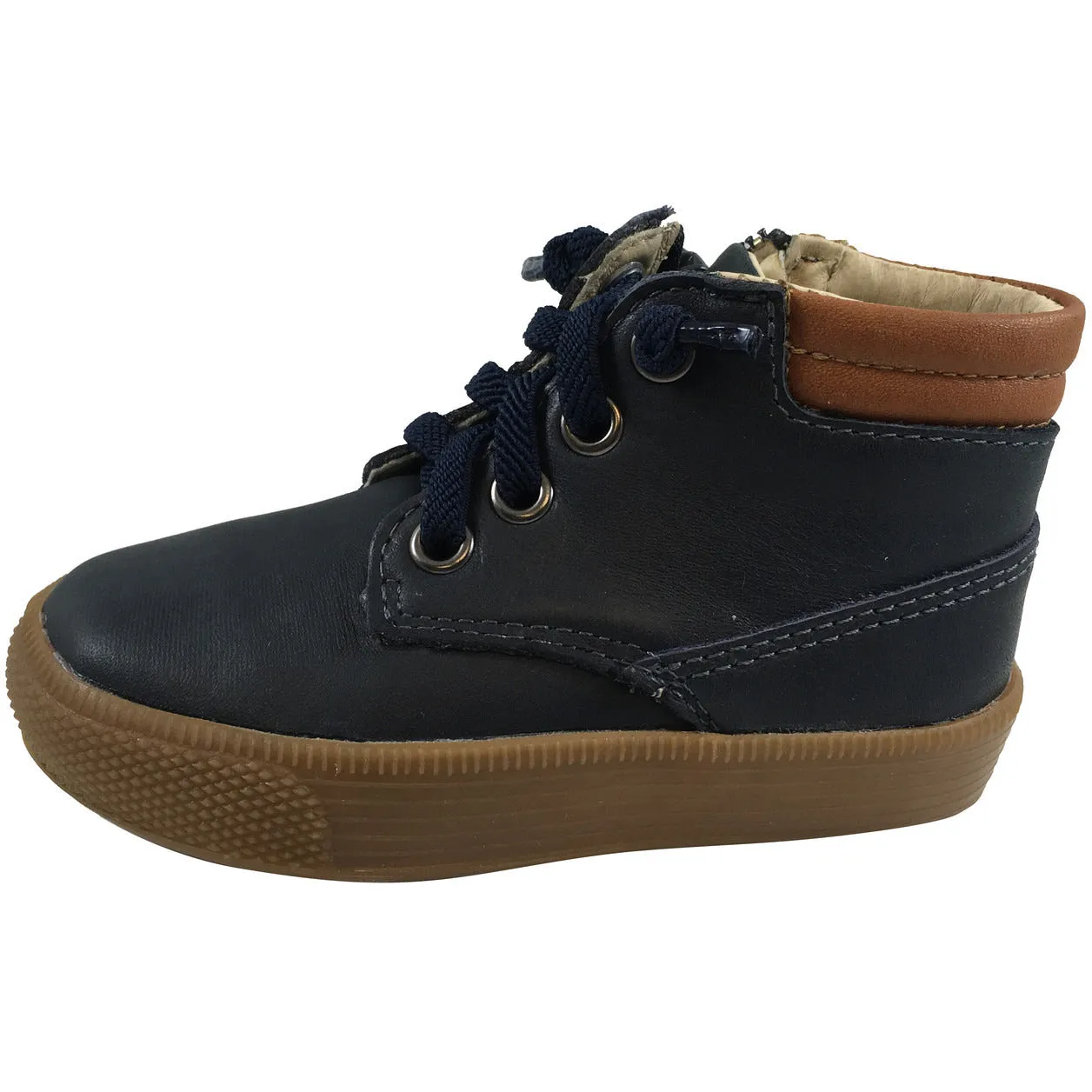 Old Soles Boy's & Girl's Rover Navy High Top Lace Up Sneaker Shoe