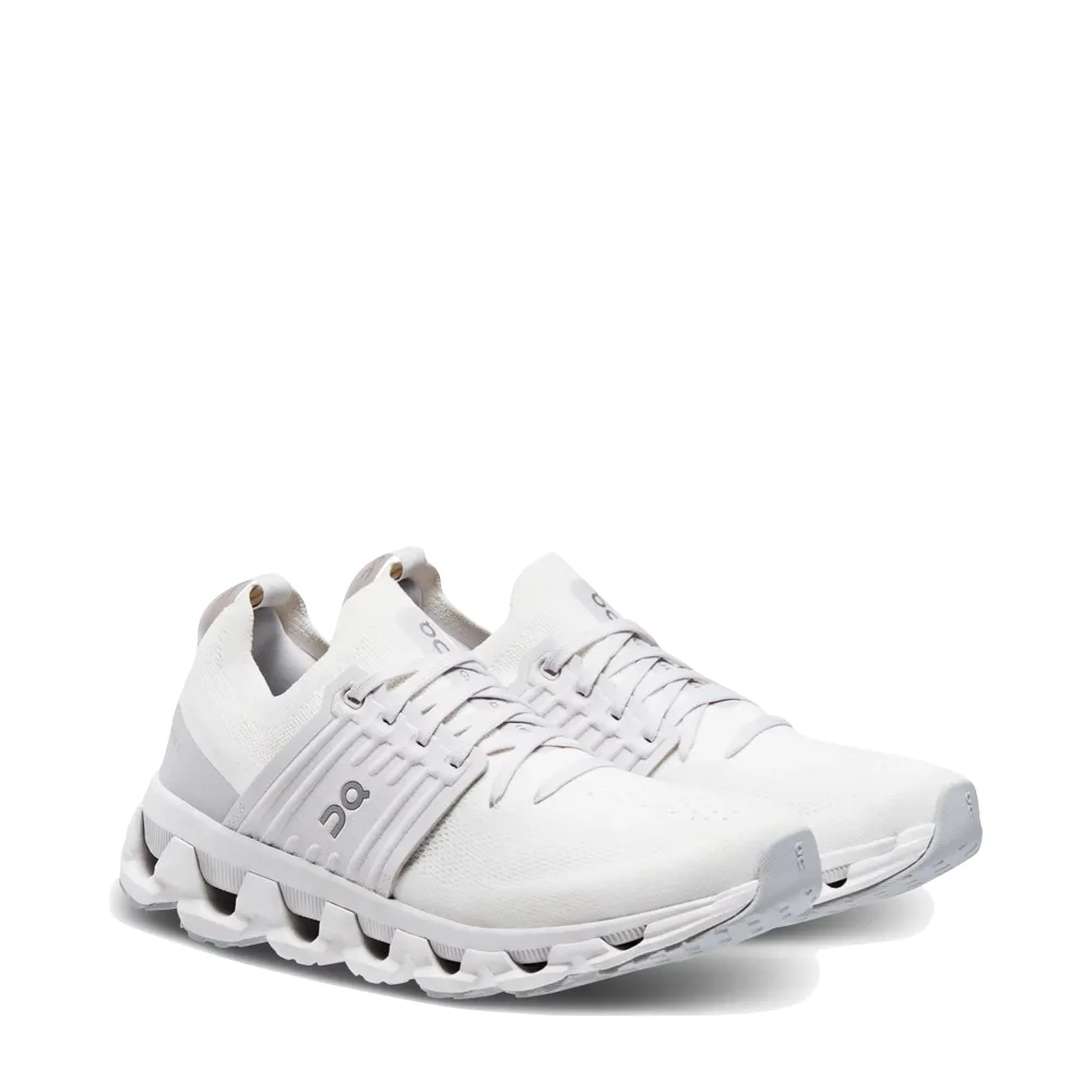 On Women's Cloudswift 3 Sneaker in White/Frost