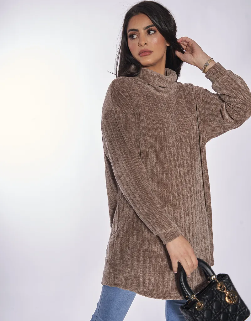 Plush High Neck Jumper