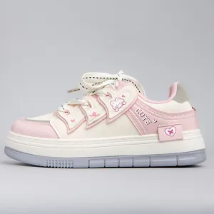 Pretty Pastel Cute Bunny Casual Sneakers - Unisex