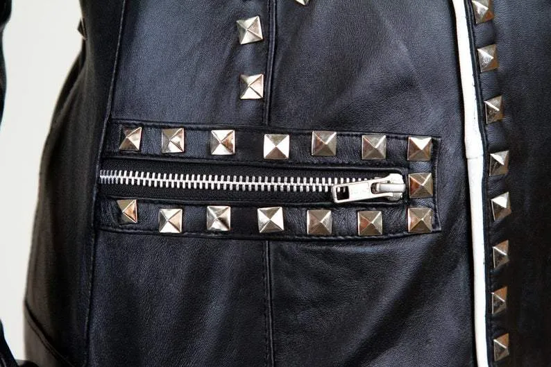 Red & Black Studded Jacket