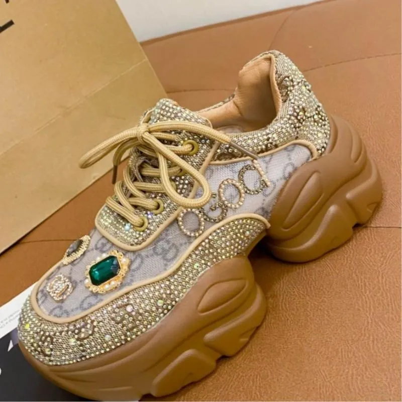 Rhinestone Breathable Sport Shoes