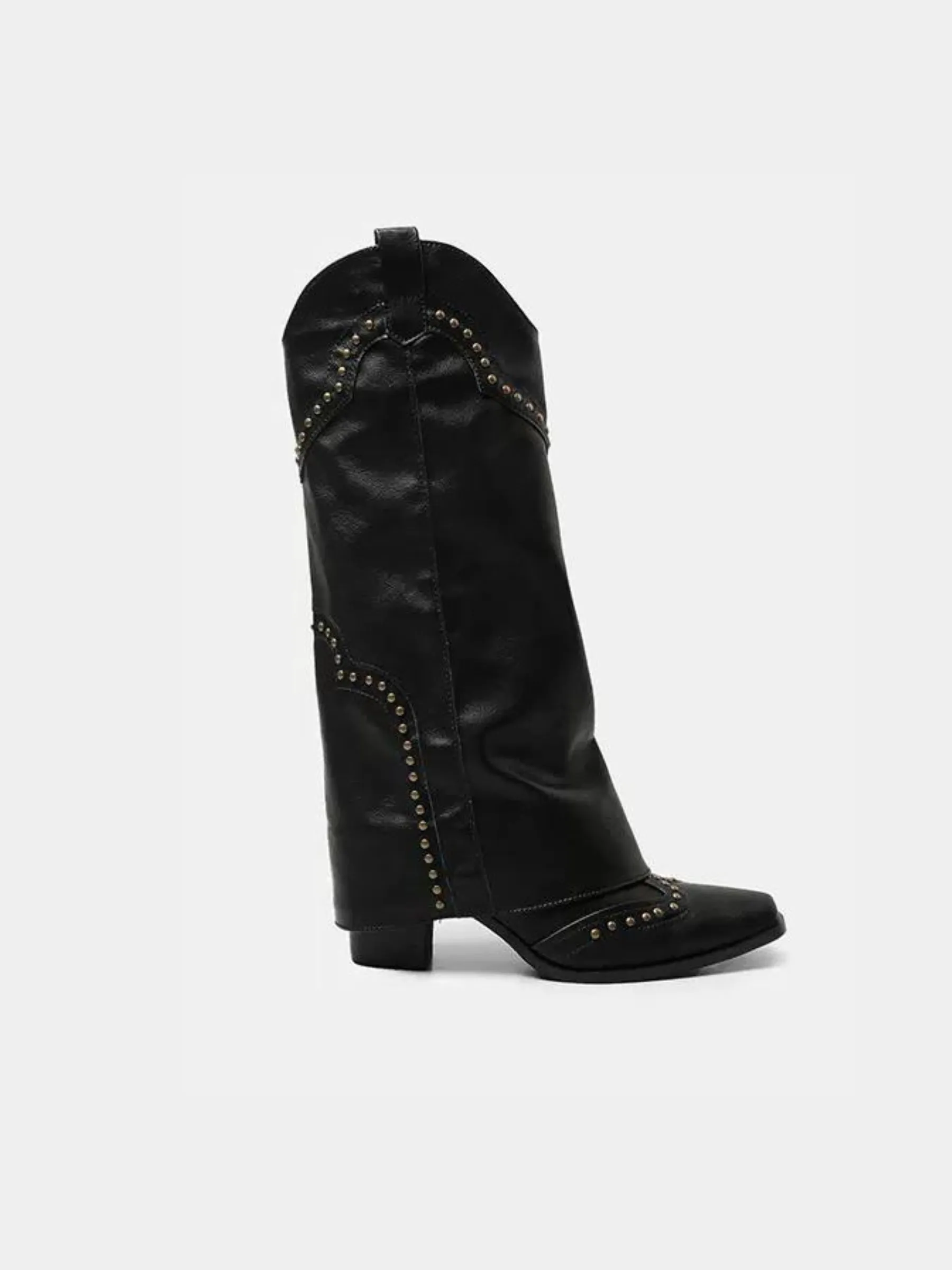 Rowan Studded Slouch Boots