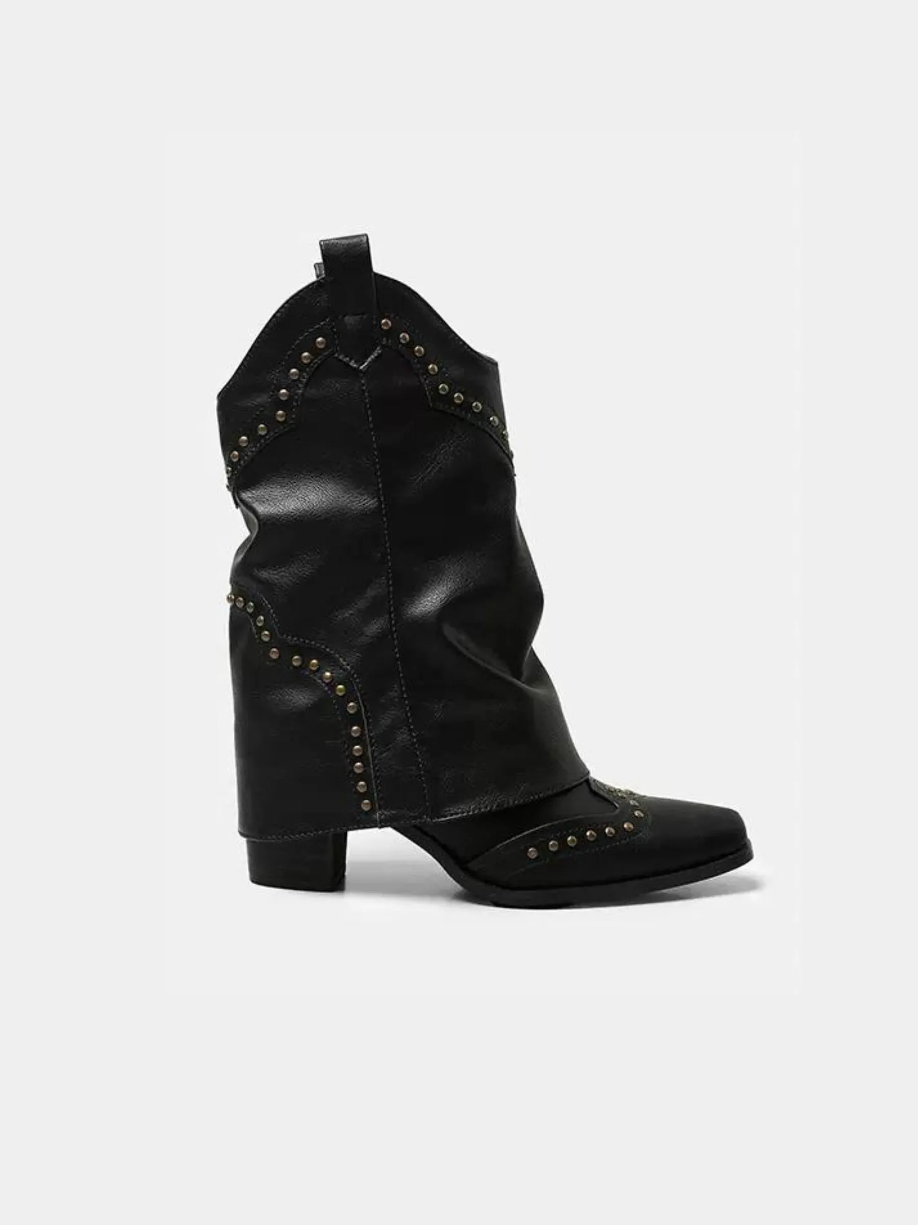 Rowan Studded Slouch Boots