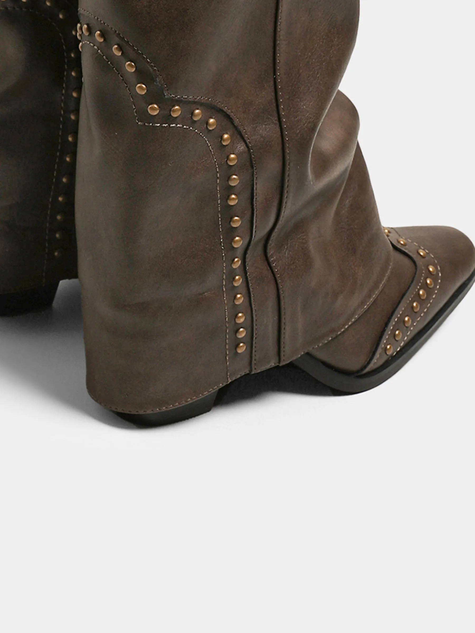 Rowan Studded Slouch Boots
