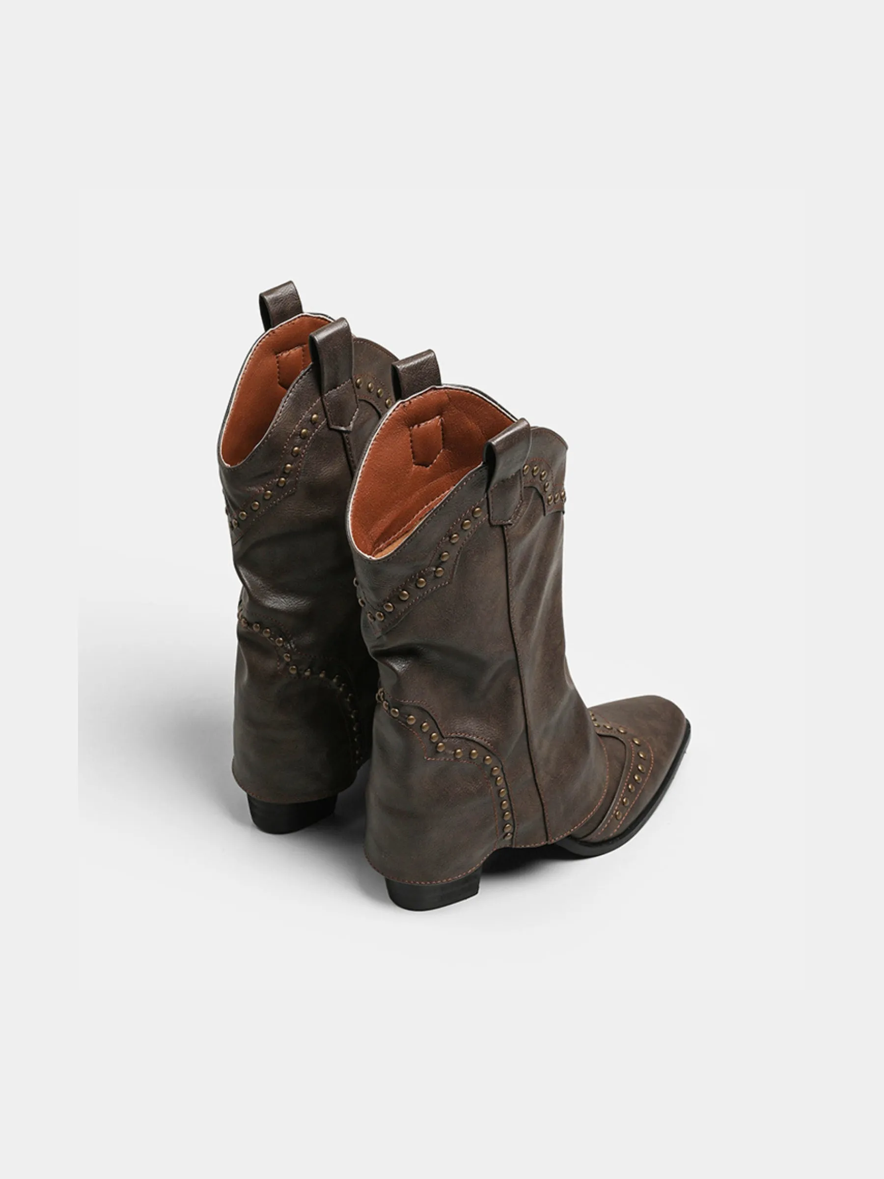 Rowan Studded Slouch Boots