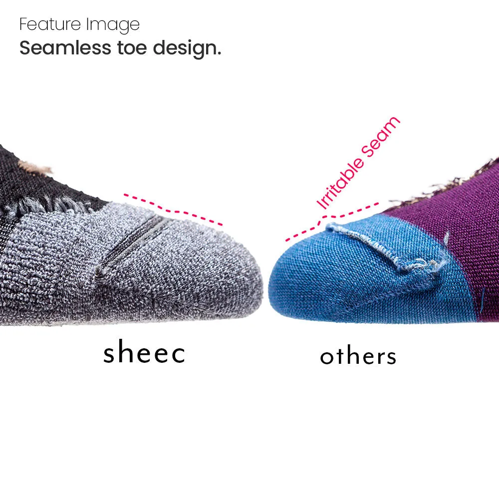 Sheec | Youth Comfits Compression Aqua-X Aerodri Quarter Crew & No Show Blister Tab Socks Bundle Pack 4 Pairs   Drawstring Bag