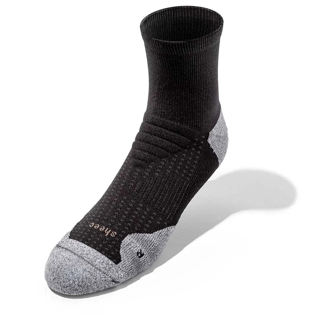 Sheec | Youth Comfits Compression Aqua-X Aerodri Quarter Crew & No Show Blister Tab Socks Bundle Pack 4 Pairs   Drawstring Bag