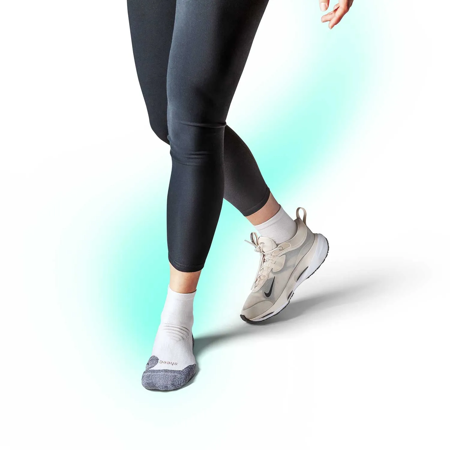Sheec | Youth Comfits Compression Aqua-X Aerodri Quarter Crew & No Show Blister Tab Socks Bundle Pack 4 Pairs   Drawstring Bag