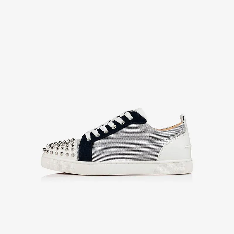 Studded Mesh Lace-Up Sneakers
