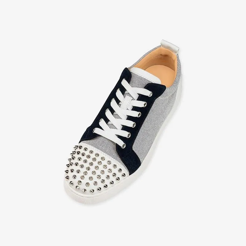 Studded Mesh Lace-Up Sneakers