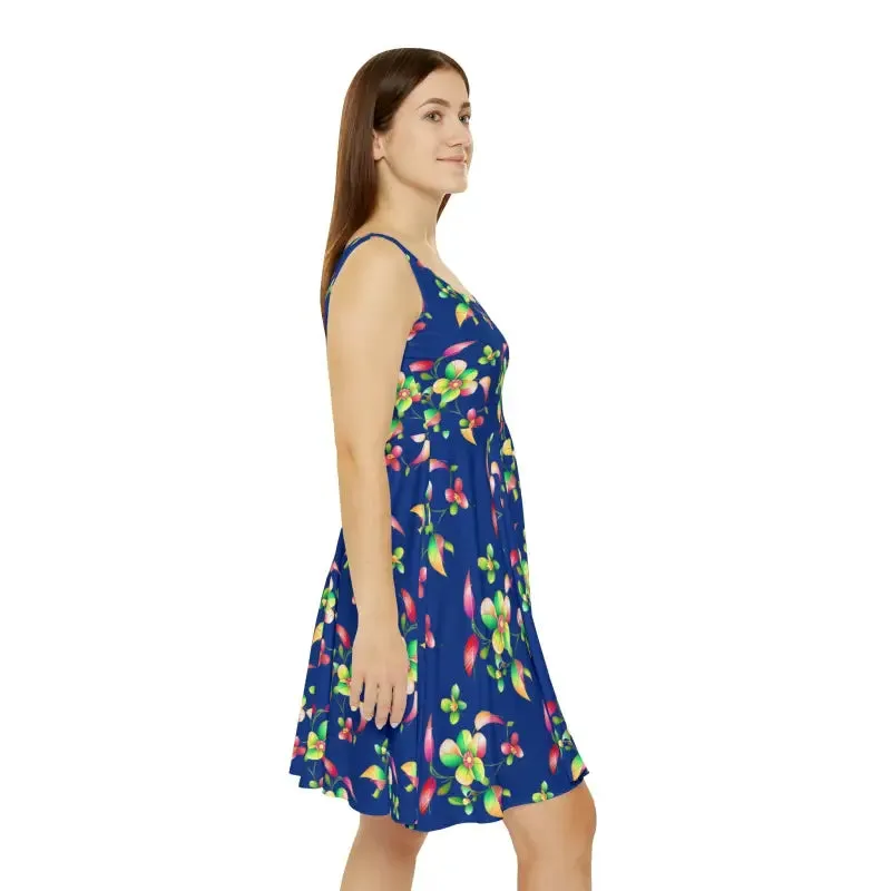 Stunning Large Flowers Women's Skater Dress