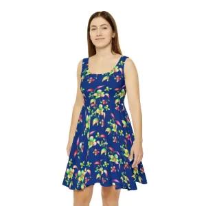 Stunning Large Flowers Women's Skater Dress