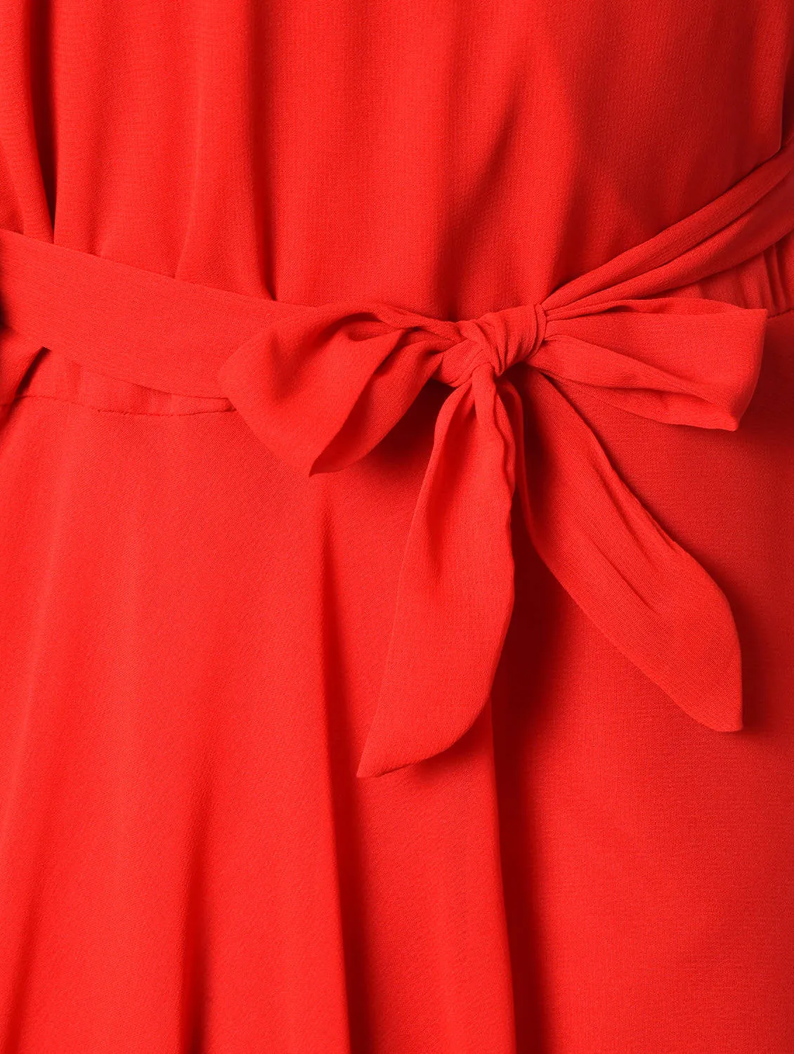 Tie back asymmetric maxi dress