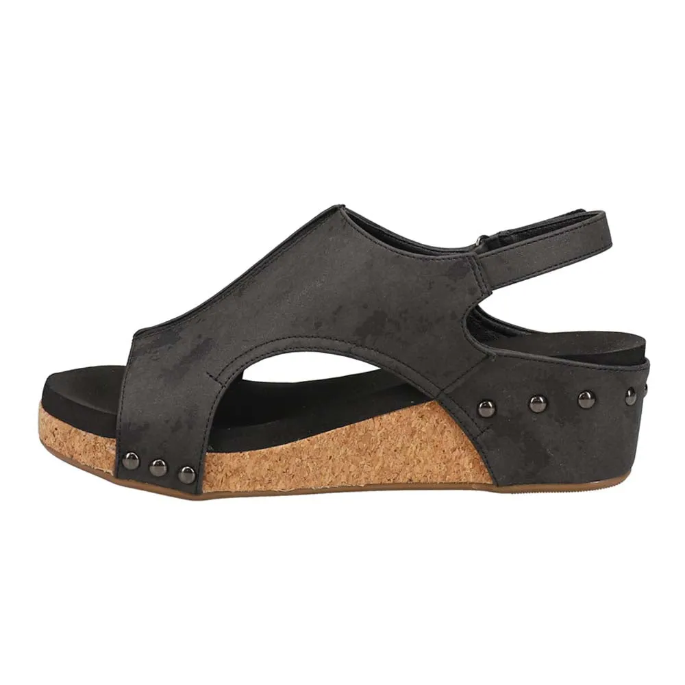 Volta II Studded Slingback Wedge Sandals