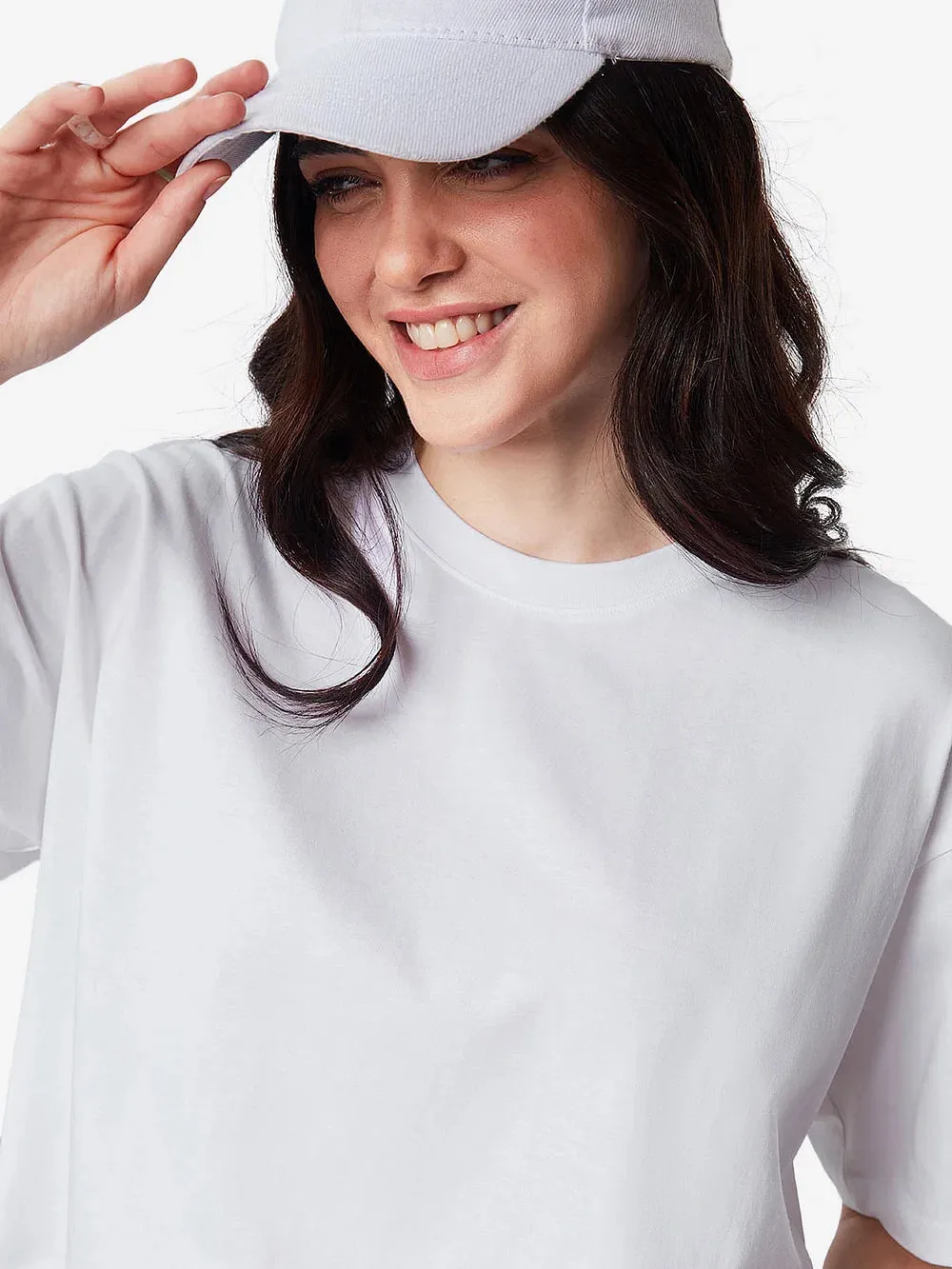 White Snow Mercerised Cotton T-shirt
