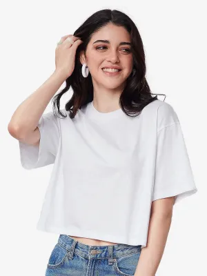 White Snow Mercerised Cotton T-shirt